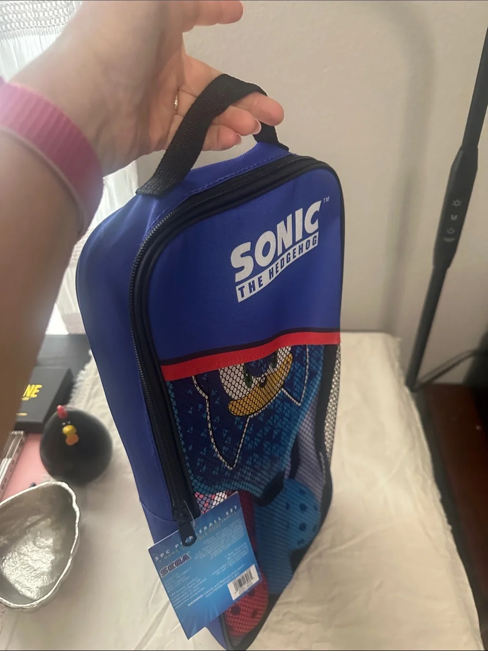 Sonic The Hedgehog Kids Pickle Ball Set - Blue & Red by Sega NWT